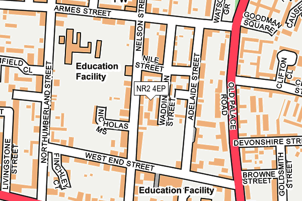 NR2 4EP map - OS OpenMap – Local (Ordnance Survey) NR2 4EP map - OS OpenMap – Local (Ordnance Survey)