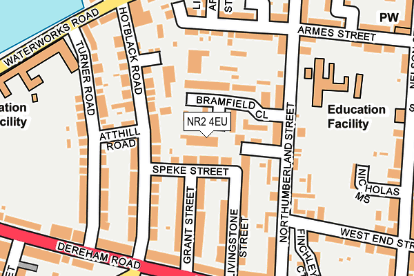 NR2 4EU map - OS OpenMap – Local (Ordnance Survey) NR2 4EU map - OS OpenMap – Local (Ordnance Survey)