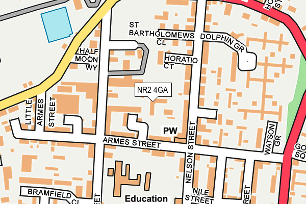NR2 4GA map - OS OpenMap – Local (Ordnance Survey) NR2 4GA map - OS OpenMap – Local (Ordnance Survey)