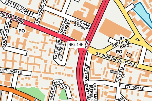 NR2 4HH map - OS OpenMap – Local (Ordnance Survey) NR2 4HH map - OS OpenMap – Local (Ordnance Survey)