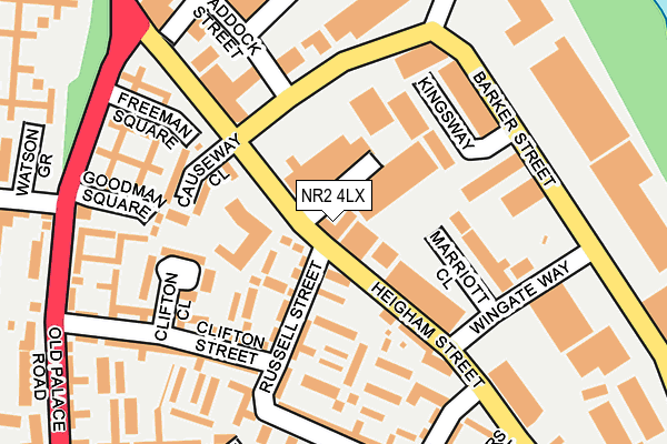 NR2 4LX map - OS OpenMap – Local (Ordnance Survey) NR2 4LX map - OS OpenMap – Local (Ordnance Survey)