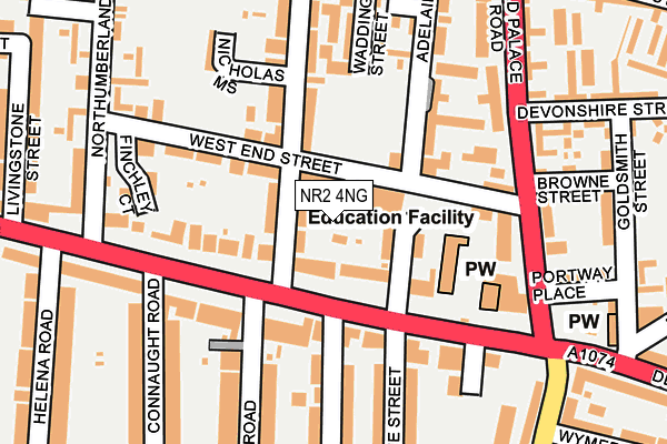 NR2 4NG map - OS OpenMap – Local (Ordnance Survey) NR2 4NG map - OS OpenMap – Local (Ordnance Survey)