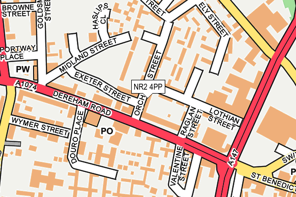 NR2 4PP map - OS OpenMap – Local (Ordnance Survey) NR2 4PP map - OS OpenMap – Local (Ordnance Survey)