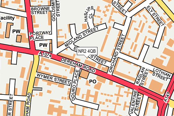 NR2 4QB map - OS OpenMap – Local (Ordnance Survey) NR2 4QB map - OS OpenMap – Local (Ordnance Survey)