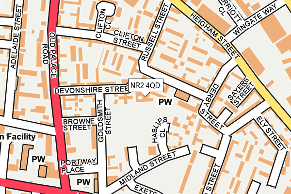 NR2 4QD map - OS OpenMap – Local (Ordnance Survey) NR2 4QD map - OS OpenMap – Local (Ordnance Survey)