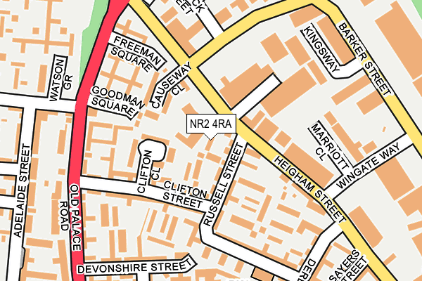 NR2 4RA map - OS OpenMap – Local (Ordnance Survey) NR2 4RA map - OS OpenMap – Local (Ordnance Survey)