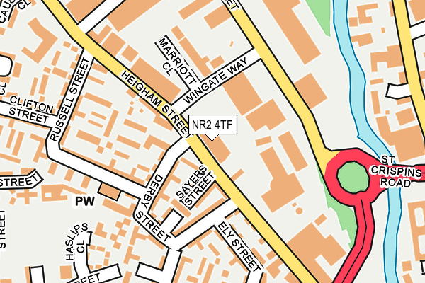 NR2 4TF map - OS OpenMap – Local (Ordnance Survey) NR2 4TF map - OS OpenMap – Local (Ordnance Survey)