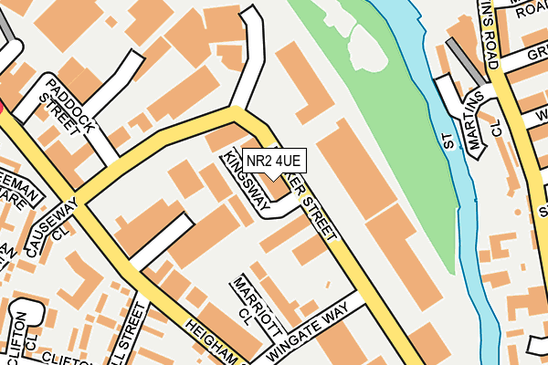 NR2 4UE map - OS OpenMap – Local (Ordnance Survey) NR2 4UE map - OS OpenMap – Local (Ordnance Survey)