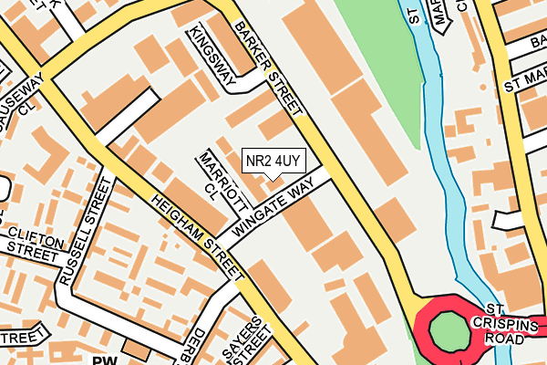 NR2 4UY map - OS OpenMap – Local (Ordnance Survey) NR2 4UY map - OS OpenMap – Local (Ordnance Survey)