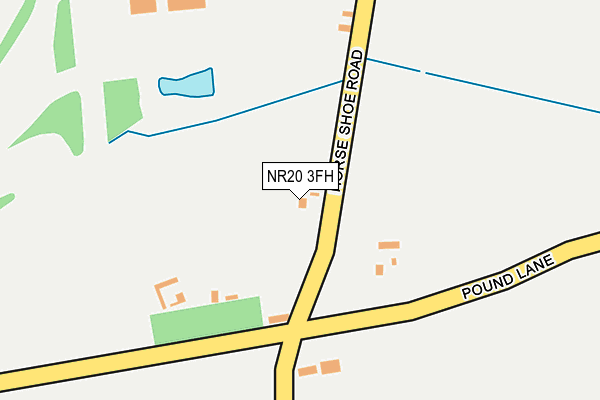 NR20 3FH map - OS OpenMap – Local (Ordnance Survey) NR20 3FH map - OS OpenMap – Local (Ordnance Survey)