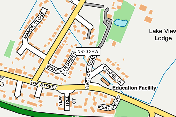 NR20 3HW map - OS OpenMap – Local (Ordnance Survey) NR20 3HW map - OS OpenMap – Local (Ordnance Survey)