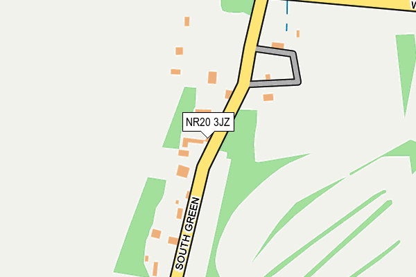 NR20 3JZ map - OS OpenMap – Local (Ordnance Survey) NR20 3JZ map - OS OpenMap – Local (Ordnance Survey)