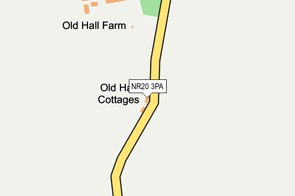NR20 3PA map - OS OpenMap – Local (Ordnance Survey) NR20 3PA map - OS OpenMap – Local (Ordnance Survey)