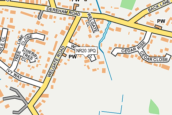 NR20 3PQ map - OS OpenMap – Local (Ordnance Survey) NR20 3PQ map - OS OpenMap – Local (Ordnance Survey)