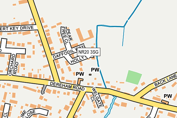NR20 3SG map - OS OpenMap – Local (Ordnance Survey) NR20 3SG map - OS OpenMap – Local (Ordnance Survey)