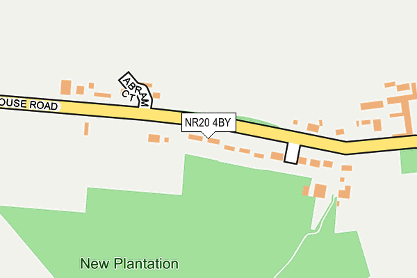 NR20 4BY map - OS OpenMap – Local (Ordnance Survey)