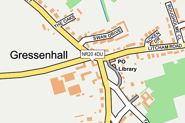 NR20 4DU map - OS OpenMap – Local (Ordnance Survey) NR20 4DU map - OS OpenMap – Local (Ordnance Survey)