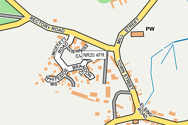 NR20 4FR map - OS OpenMap – Local (Ordnance Survey) NR20 4FR map - OS OpenMap – Local (Ordnance Survey)