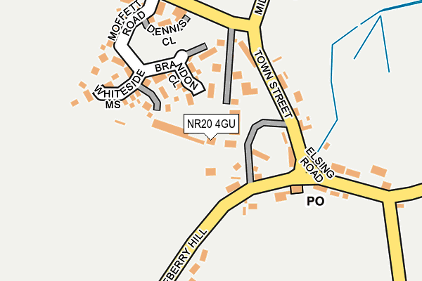 NR20 4GU map - OS OpenMap – Local (Ordnance Survey) NR20 4GU map - OS OpenMap – Local (Ordnance Survey)