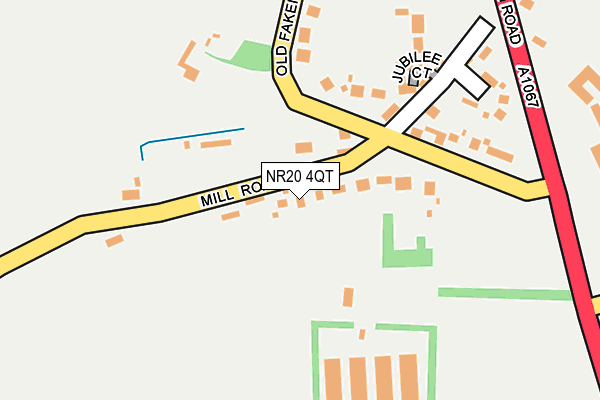 NR20 4QT map - OS OpenMap – Local (Ordnance Survey) NR20 4QT map - OS OpenMap – Local (Ordnance Survey)