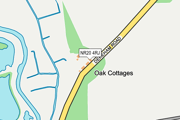 NR20 4RJ map - OS OpenMap – Local (Ordnance Survey)