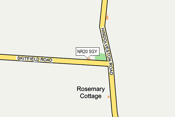 NR20 5GY map - OS OpenMap – Local (Ordnance Survey) NR20 5GY map - OS OpenMap – Local (Ordnance Survey)