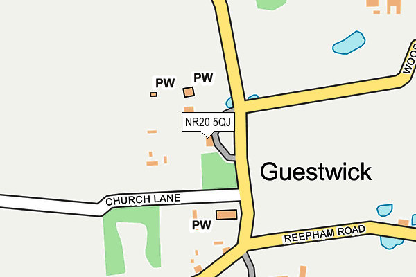 NR20 5QJ map - OS OpenMap – Local (Ordnance Survey) NR20 5QJ map - OS OpenMap – Local (Ordnance Survey)