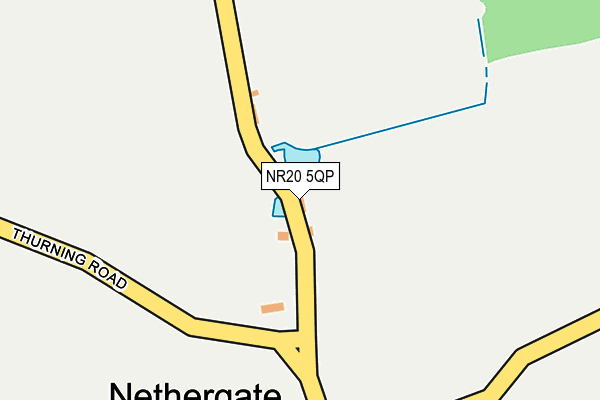 NR20 5QP map - OS OpenMap – Local (Ordnance Survey) NR20 5QP map - OS OpenMap – Local (Ordnance Survey)