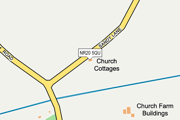 NR20 5QU map - OS OpenMap – Local (Ordnance Survey) NR20 5QU map - OS OpenMap – Local (Ordnance Survey)