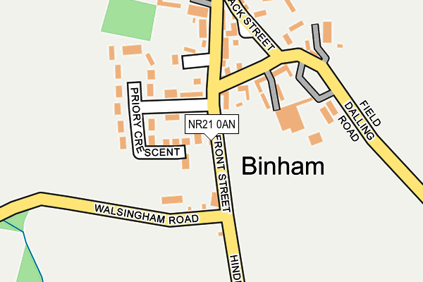 NR21 0AN map - OS OpenMap – Local (Ordnance Survey) NR21 0AN map - OS OpenMap – Local (Ordnance Survey)