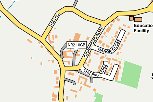 NR21 0GB map - OS OpenMap – Local (Ordnance Survey) NR21 0GB map - OS OpenMap – Local (Ordnance Survey)