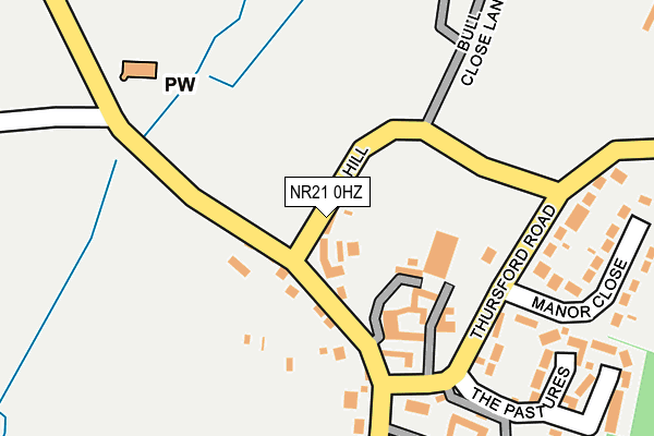 NR21 0HZ map - OS OpenMap – Local (Ordnance Survey) NR21 0HZ map - OS OpenMap – Local (Ordnance Survey)