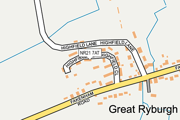 NR21 7AT map - OS OpenMap – Local (Ordnance Survey) NR21 7AT map - OS OpenMap – Local (Ordnance Survey)