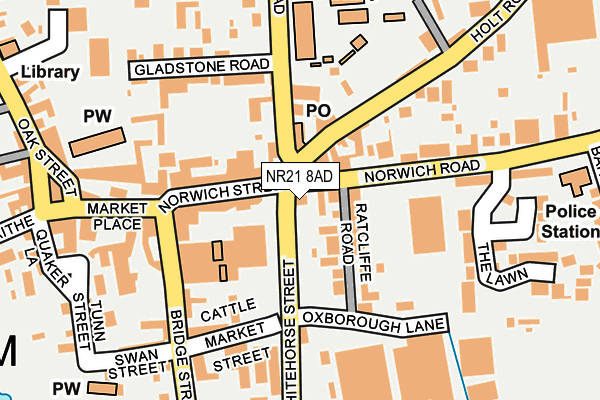 NR21 8AD map - OS OpenMap – Local (Ordnance Survey) NR21 8AD map - OS OpenMap – Local (Ordnance Survey)