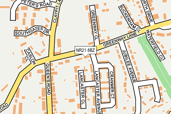 NR21 8BZ map - OS OpenMap – Local (Ordnance Survey) NR21 8BZ map - OS OpenMap – Local (Ordnance Survey)
