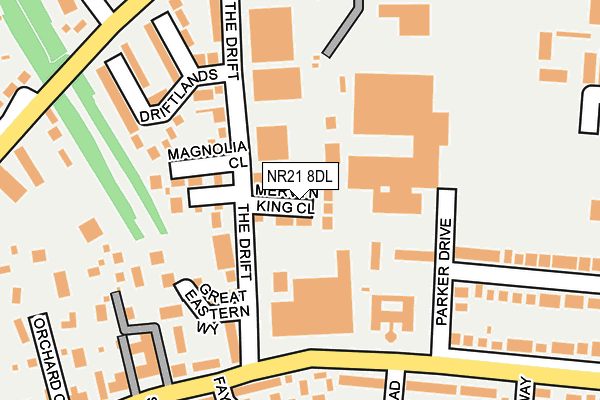 NR21 8DL map - OS OpenMap – Local (Ordnance Survey) NR21 8DL map - OS OpenMap – Local (Ordnance Survey)