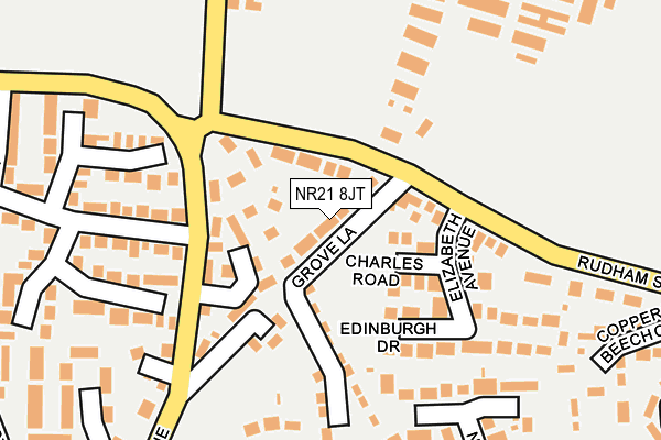 NR21 8JT map - OS OpenMap – Local (Ordnance Survey) NR21 8JT map - OS OpenMap – Local (Ordnance Survey)