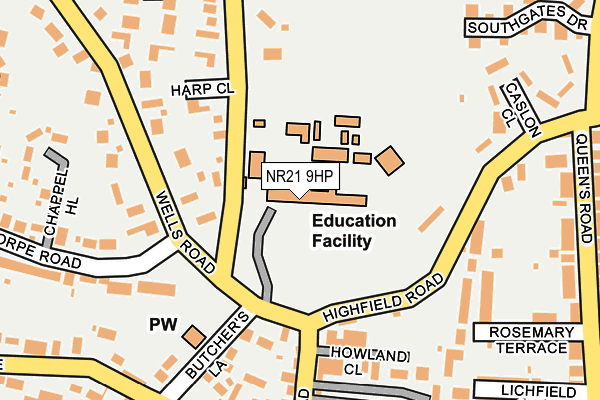 NR21 9HP map - OS OpenMap – Local (Ordnance Survey) NR21 9HP map - OS OpenMap – Local (Ordnance Survey)