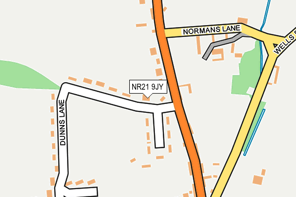 NR21 9JY map - OS OpenMap – Local (Ordnance Survey) NR21 9JY map - OS OpenMap – Local (Ordnance Survey)