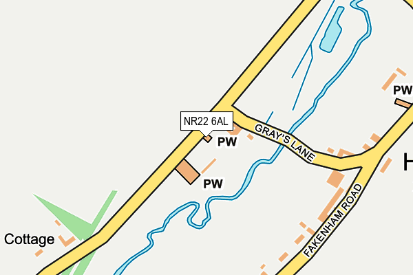 NR22 6AL map - OS OpenMap – Local (Ordnance Survey) NR22 6AL map - OS OpenMap – Local (Ordnance Survey)