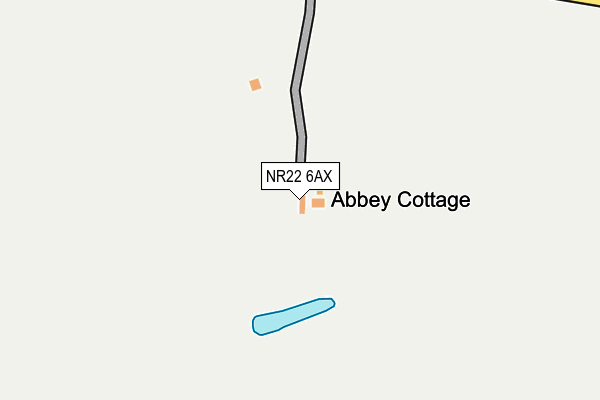 NR22 6AX map - OS OpenMap – Local (Ordnance Survey) NR22 6AX map - OS OpenMap – Local (Ordnance Survey)