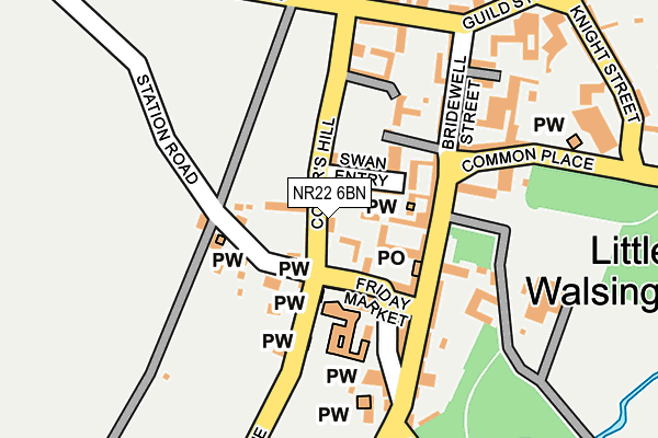 NR22 6BN map - OS OpenMap – Local (Ordnance Survey) NR22 6BN map - OS OpenMap – Local (Ordnance Survey)