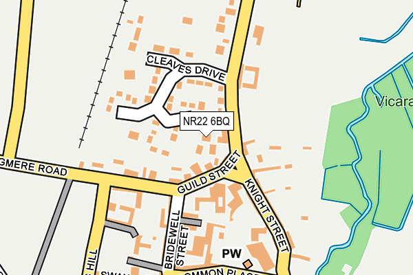 NR22 6BQ map - OS OpenMap – Local (Ordnance Survey) NR22 6BQ map - OS OpenMap – Local (Ordnance Survey)