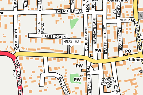 NR23 1HA map - OS OpenMap – Local (Ordnance Survey) NR23 1HA map - OS OpenMap – Local (Ordnance Survey)