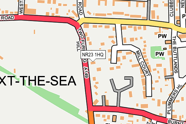NR23 1HQ map - OS OpenMap – Local (Ordnance Survey) NR23 1HQ map - OS OpenMap – Local (Ordnance Survey)