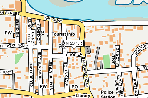 NR23 1JR map - OS OpenMap – Local (Ordnance Survey) NR23 1JR map - OS OpenMap – Local (Ordnance Survey)