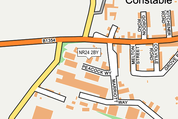 NR24 2BY map - OS OpenMap – Local (Ordnance Survey) NR24 2BY map - OS OpenMap – Local (Ordnance Survey)