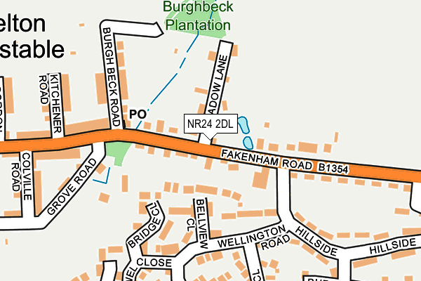 NR24 2DL map - OS OpenMap – Local (Ordnance Survey) NR24 2DL map - OS OpenMap – Local (Ordnance Survey)