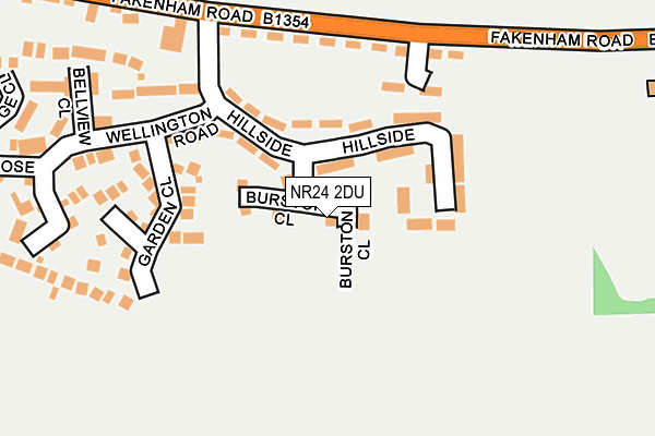 NR24 2DU map - OS OpenMap – Local (Ordnance Survey)