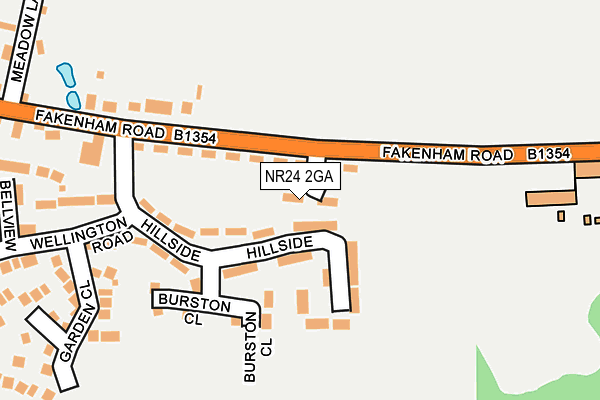 NR24 2GA map - OS OpenMap – Local (Ordnance Survey) NR24 2GA map - OS OpenMap – Local (Ordnance Survey)